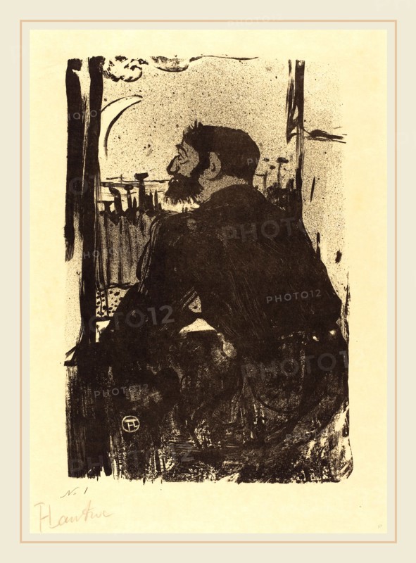 Henri de Toulouse-Lautrec (French, 1864-1901), Sleepless Night (Nuit blanche), 1893, lithograph in black on Japan paper