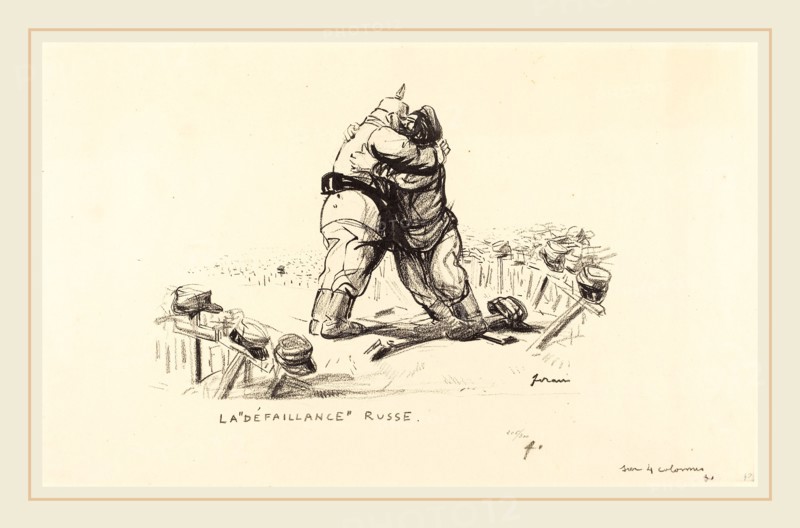 Jean-Louis Forain, La Defaillance Russe, French, 1852-1931, 1914-1919, collotype