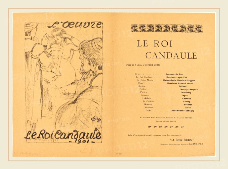 Charles Guérin, Le Roi Candaule, French, 1875-1939, 1901, lithograph in black on wove paper