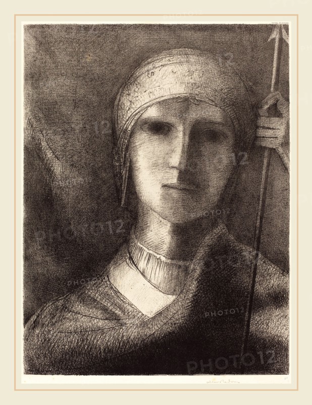 Odilon Redon (French, 1840-1916), Parsifal, 1892, lithograph