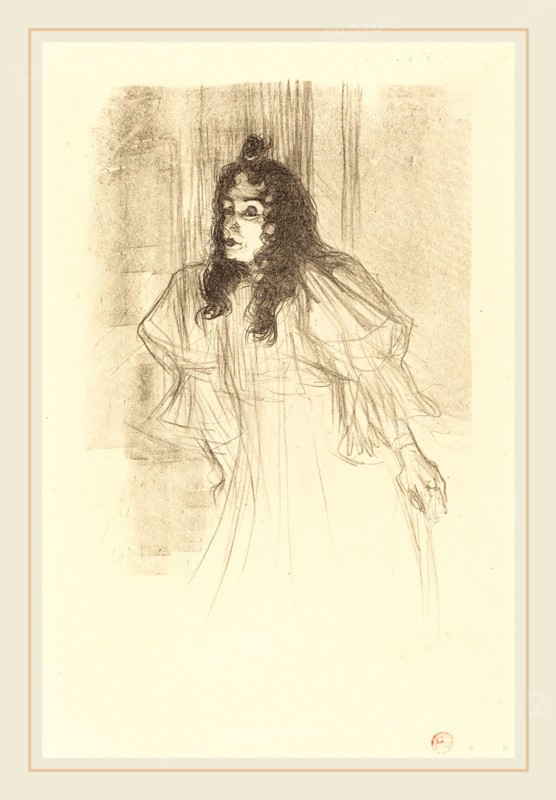 Henri de Toulouse-Lautrec (French, 1864-1901), Miss May Belfort Bare-Headed (Miss May Belfort en cheveux), 1895, lithograph
