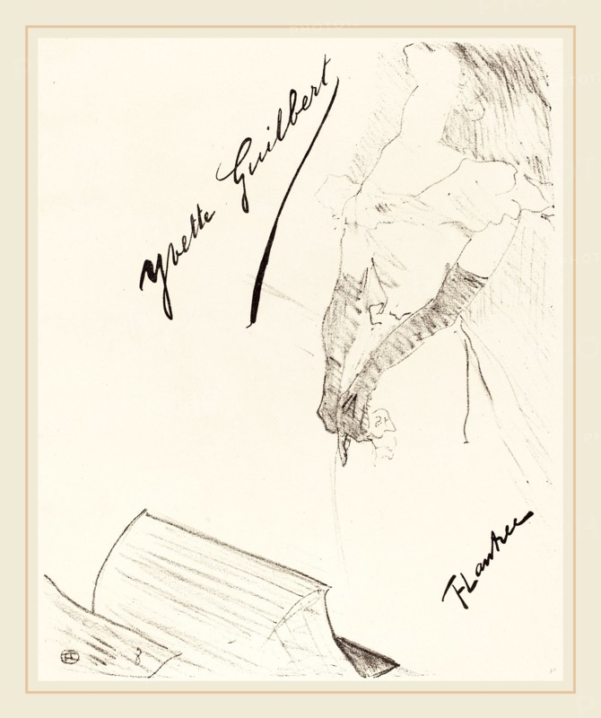Henri de Toulouse-Lautrec (French, 1864-1901), Frontispiece, 1898, lithograph in black on velin paper