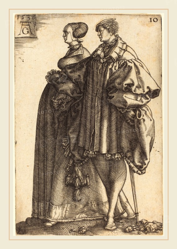 Heinrich Aldegrever (German, 1502-1555-1561), Large Wedding Dancers, 1538, engraving