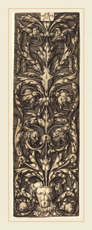 Heinrich Aldegrever (German, 1502-1555-1561), Ornament, 1553, engraving