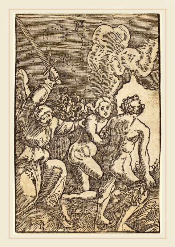Albrecht Altdorfer (German, 1480 or before-1538), Expulsion from Paradise, c. 1513, woodcut