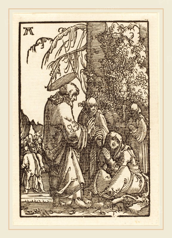 Albrecht Altdorfer (German, 1480 or before-1538), Christ Taking Leave of Mary before the Passion, c. 1513, woodcut