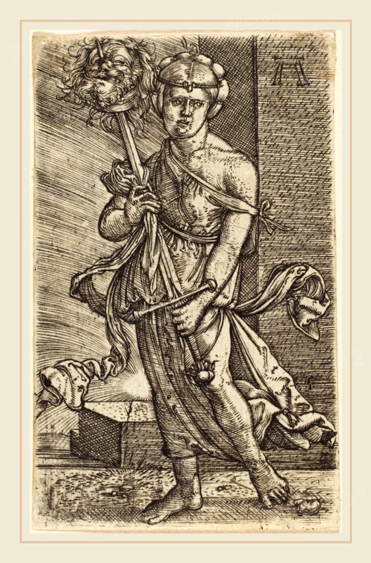 Albrecht Altdorfer (German, 1480 or before-1538), Judith with the Head of Holofernes, c. 1520-1530, engraving