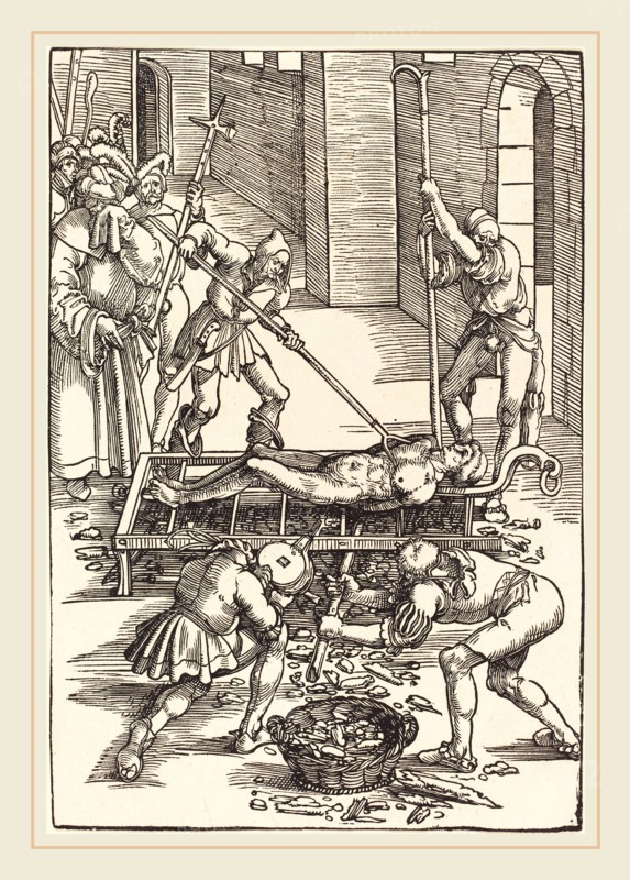 Hans Baldung Grien (German, 1484-1485-1545), Martyrdom of Saint Lawrence, 1505, woodcut