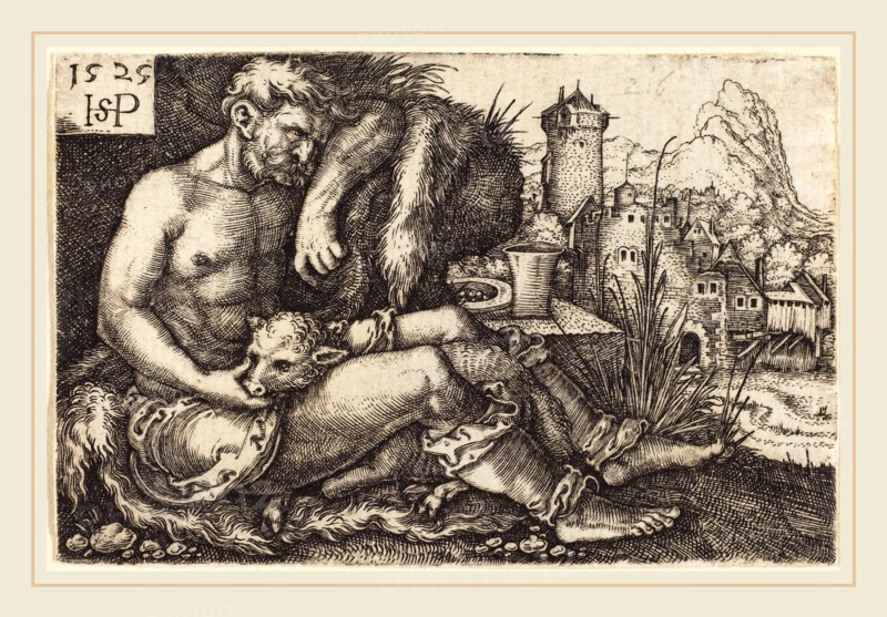 Sebald Beham (German, 1500-1550), The Shepherd, 1525, engraving
