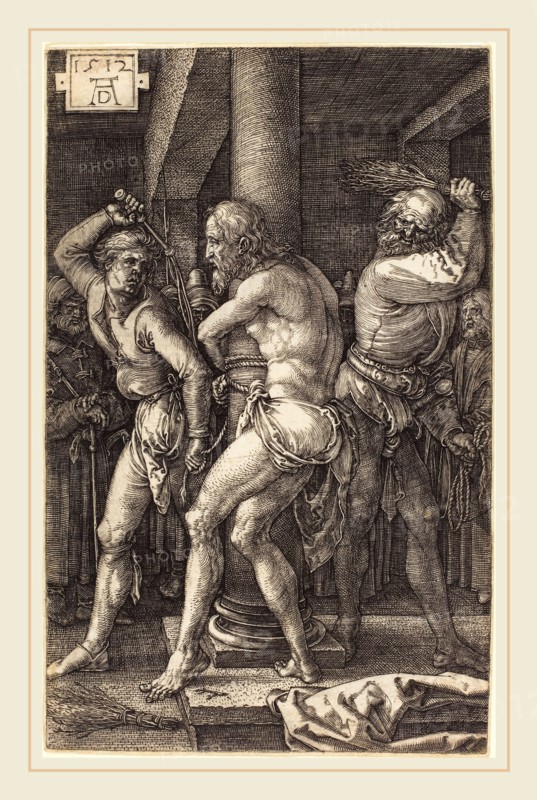Albrecht DÃ¼rer (German, 1471-1528), The Flagellation, 1512, engraving