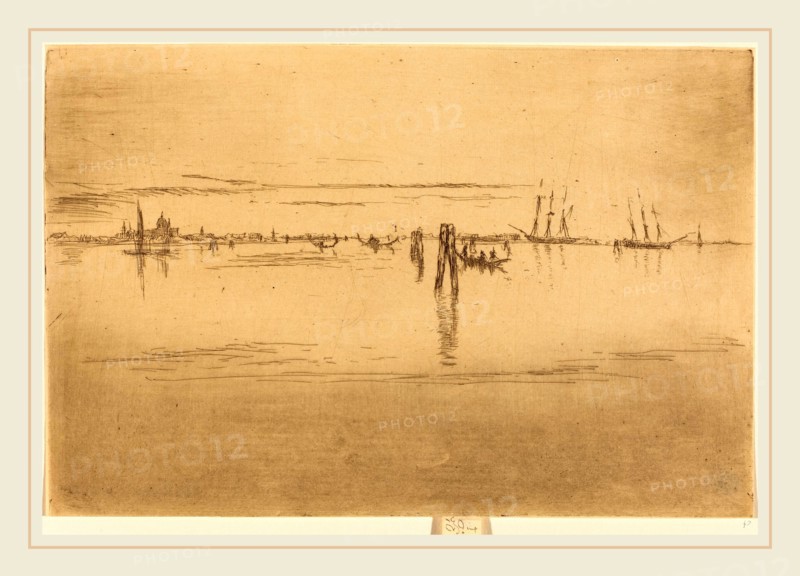 James McNeill Whistler (American, 1834-1903), Long Lagoon, 1880, etching and drypoint