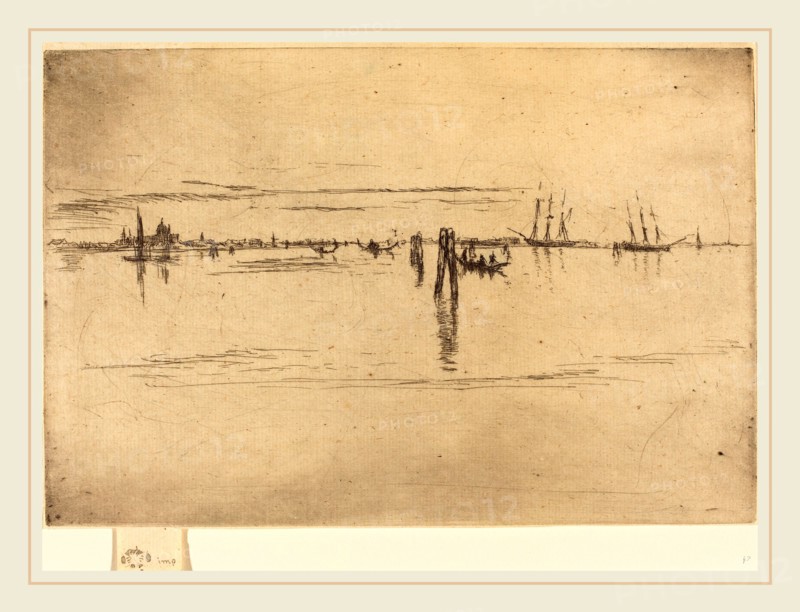 James McNeill Whistler (American, 1834-1903), Long Lagoon, 1880, etching and drypoint