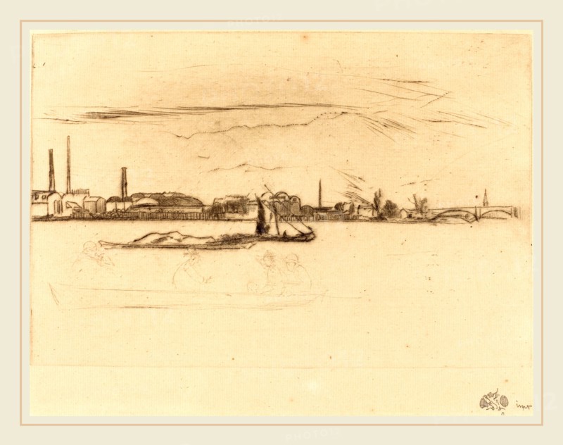 James McNeill Whistler (American, 1834-1903), Price's Candle-Works, c. 1875, etching