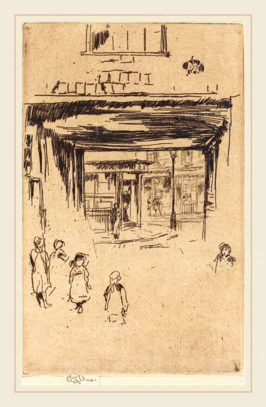 James McNeill Whistler (American, 1834-1903), Drury Lane, c. 1880-1881, etching