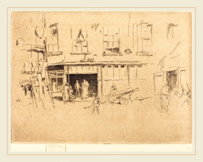 James McNeill Whistler (American, 1834-1903), Little Court, c. 1880-1881, etching
