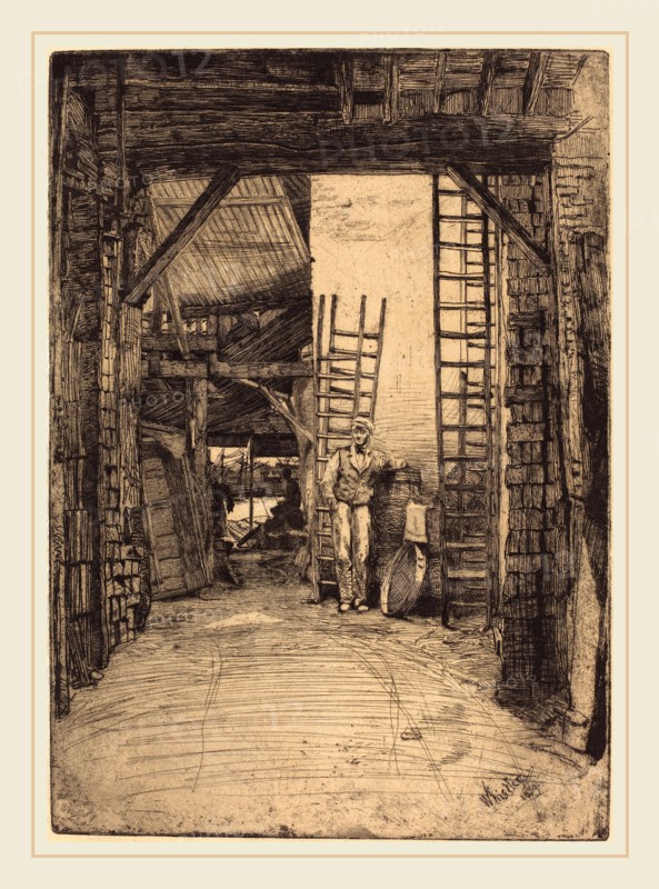 James McNeill Whistler (American, 1834-1903), The Lime-Burner, 1859, etching