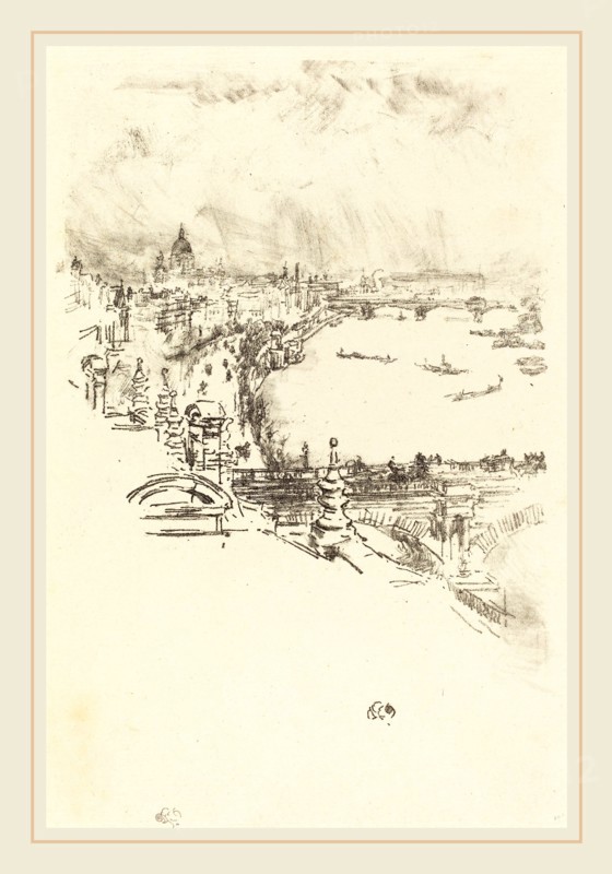 James McNeill Whistler (American, 1834-1903), Little London, 1896, lithograph