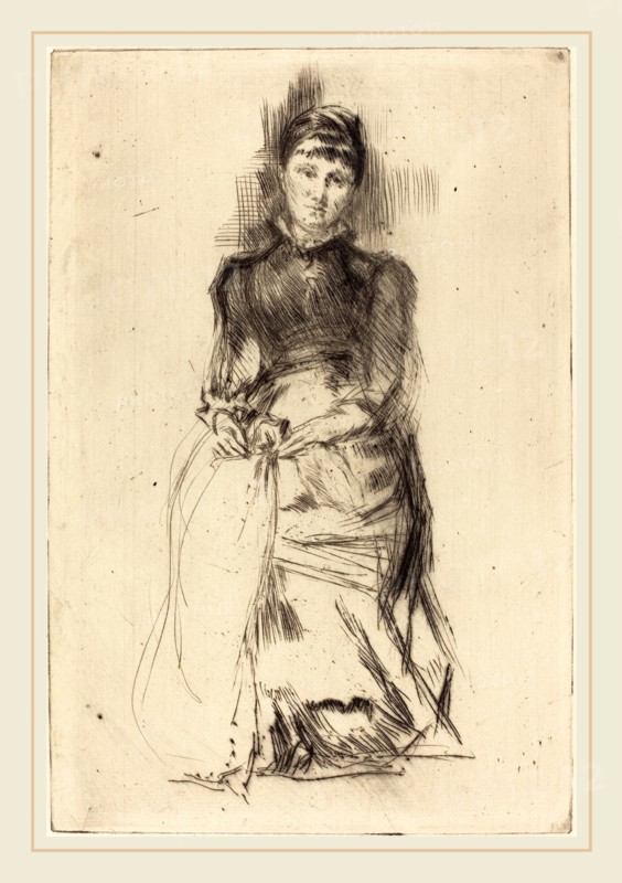 James McNeill Whistler (American, 1834-1903), Agnes, c. 1873-1875, drypoint
