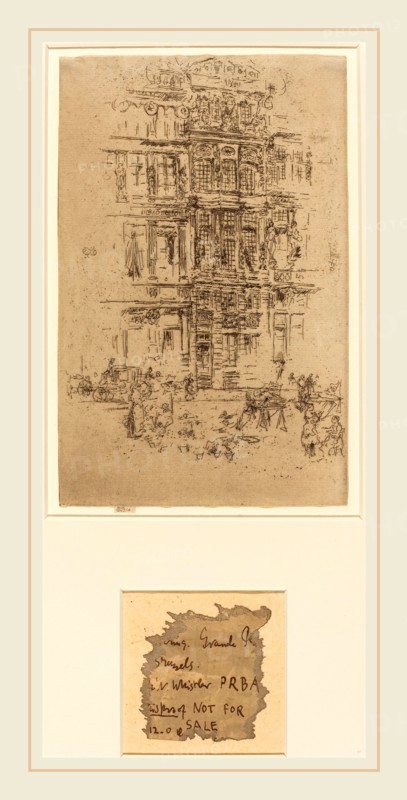 James McNeill Whistler (American, 1834-1903), Palaces, Brussels, 1887, etching and drypoint