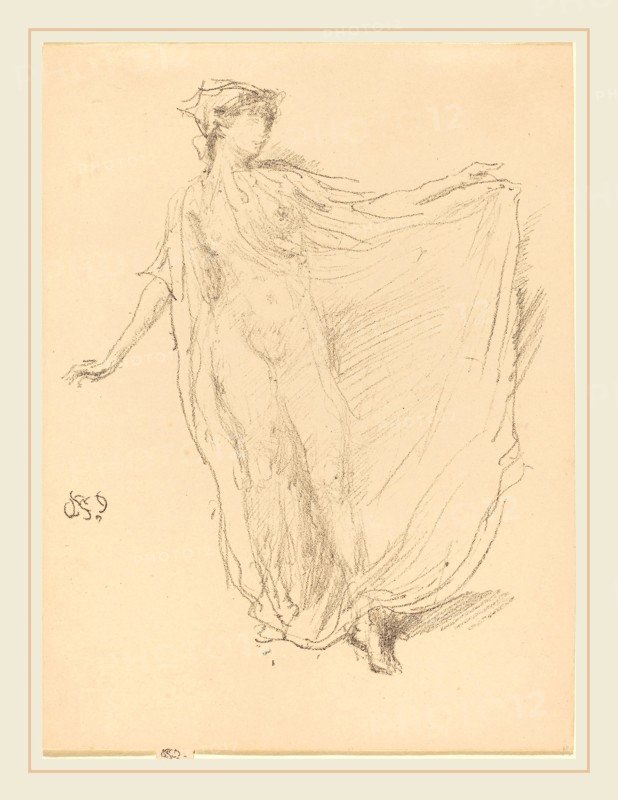 James McNeill Whistler (American, 1834-1903), The Dancing Girl, 1890, lithograph