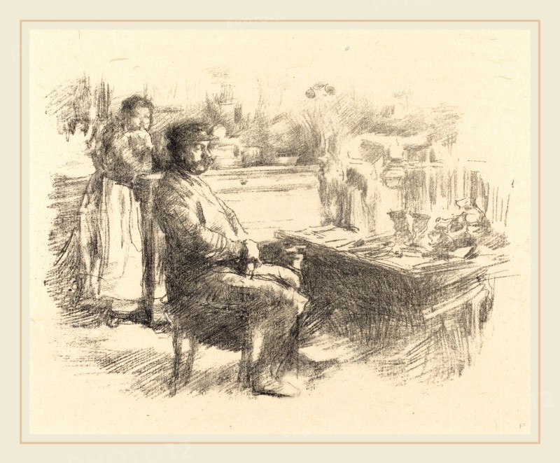 James McNeill Whistler, The Shoemaker, American, 1834-1903, lithograph