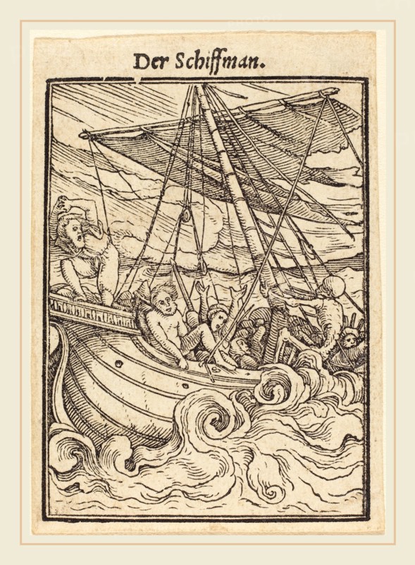 Hans Holbein the Younger (German, 1497-1498-1543), Sailor, woodcut