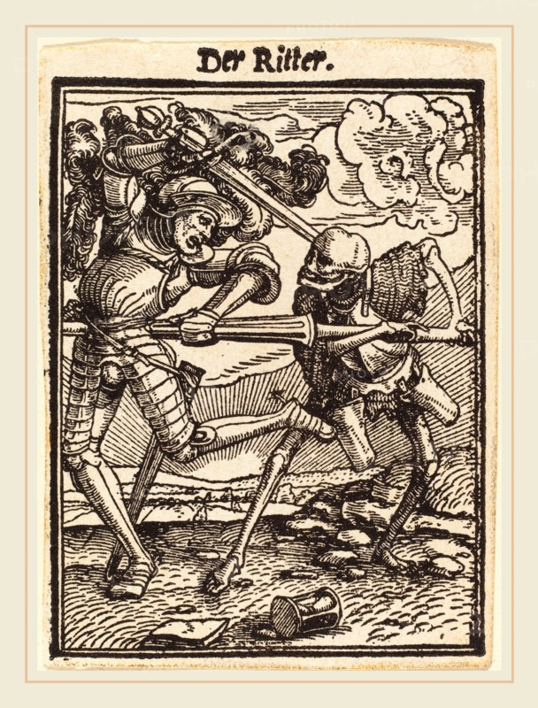 Hans Holbein the Younger (German, 1497-1498-1543), Knight, woodcut