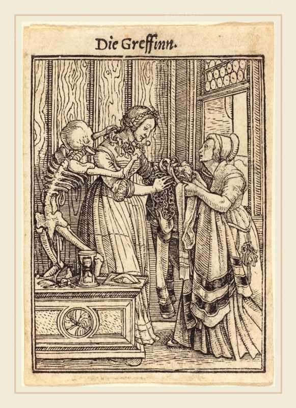 Hans Holbein the Younger (German, 1497-1498-1543), Countess, woodcut