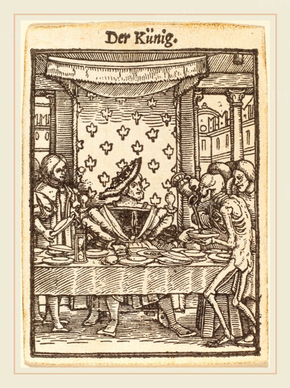 Hans Holbein the Younger (German, 1497-1498-1543), King, woodcut