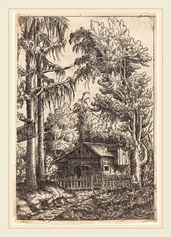Hans Sebald Lautensack (German, 1524-1561-1566), Landscape with View of a Farmer's Cottage, 1551, etching