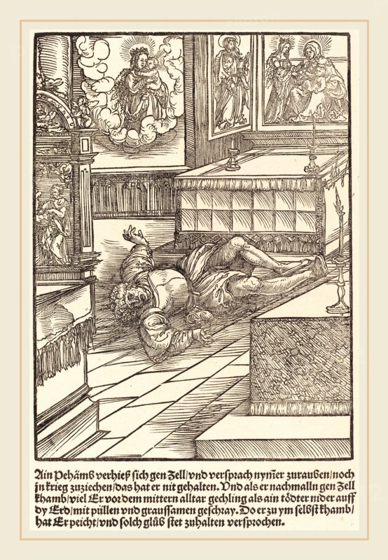 Master of the Miracles of Mariazell (German, active early 16th century), Ain Pehamss verheiss sich gen Zell , c. 1503, woodcut