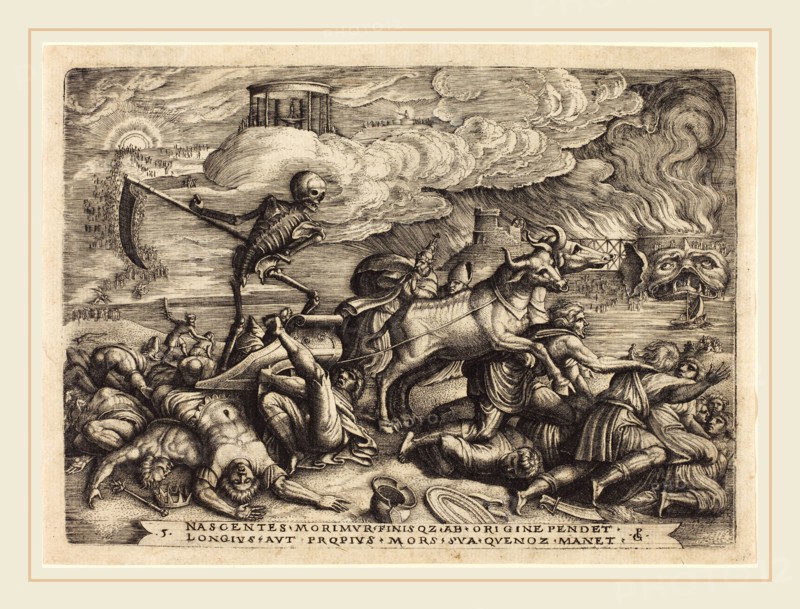 Georg Pencz (German, c. 1500-1550), The Triumph of Death, engraving