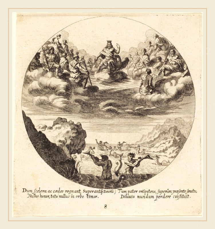 Georg Andreas Wolfgang, the Elder (German, 1631-1716), Jove and the Gods, 1665, etching on laid paper
