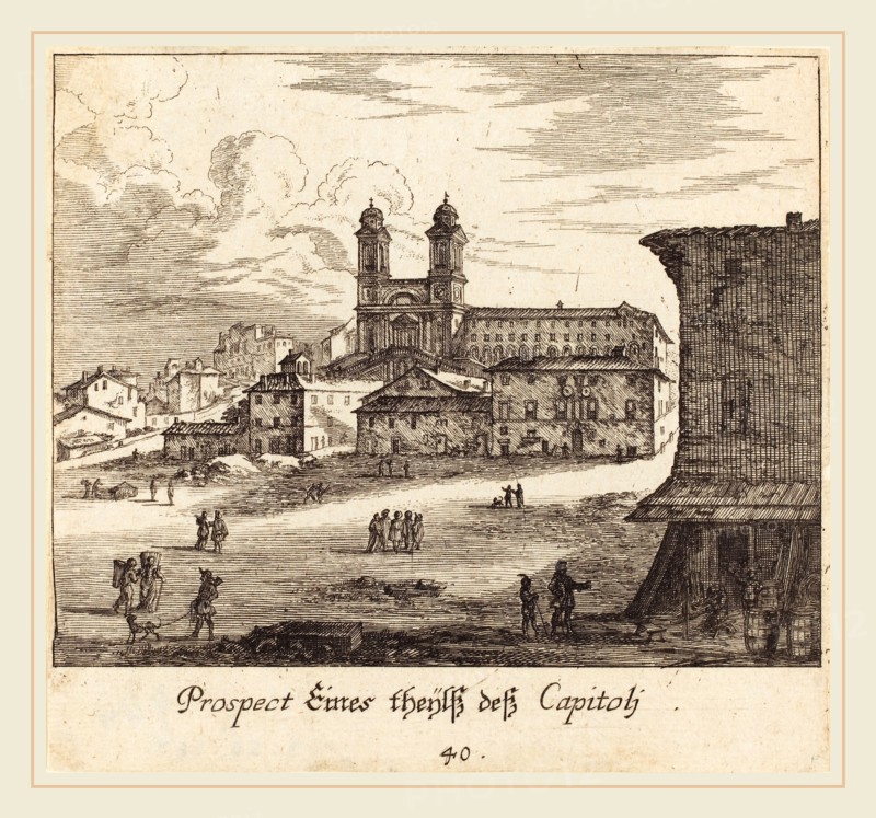 Melchior KÃ¼sel after Johann Wilhelm Baur (German, 1626-1683), City View, 1681, etching