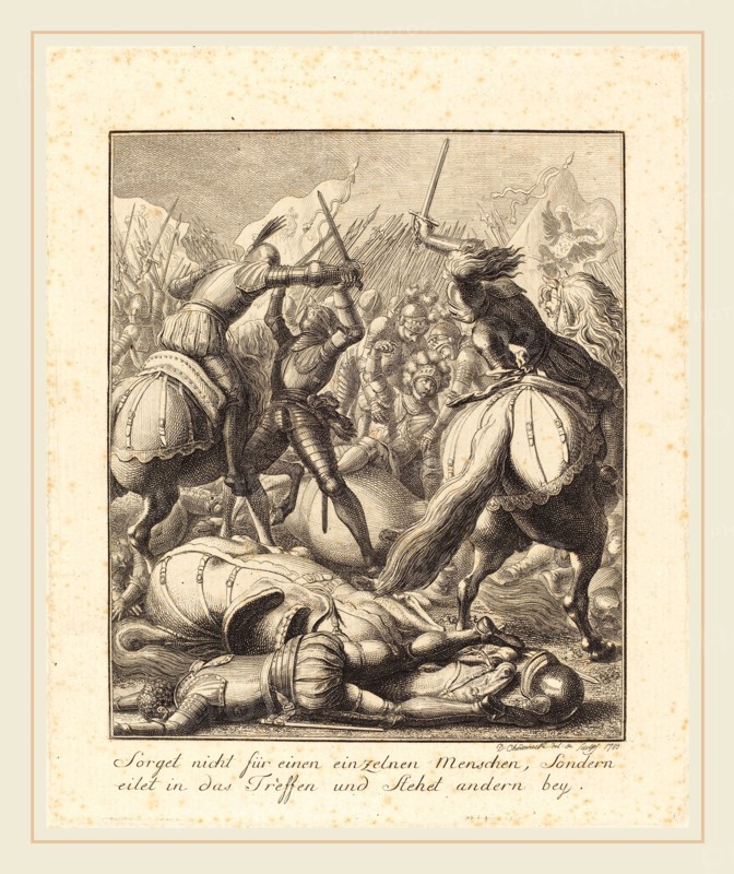 Daniel Nikolaus Chodowiecki (German, 1726-1801), Rudolph of Hapsburg, 1783, etching
