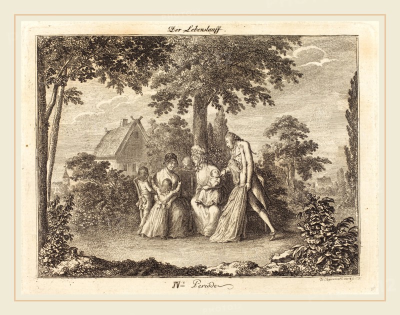 Daniel Nikolaus Chodowiecki (German, 1726-1801), Growing Family, 1793, etching