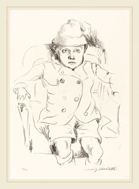 Lovis Corinth, Thomas Corinth, German, 1858-1925, 1913, lithograph in black on white wove paper