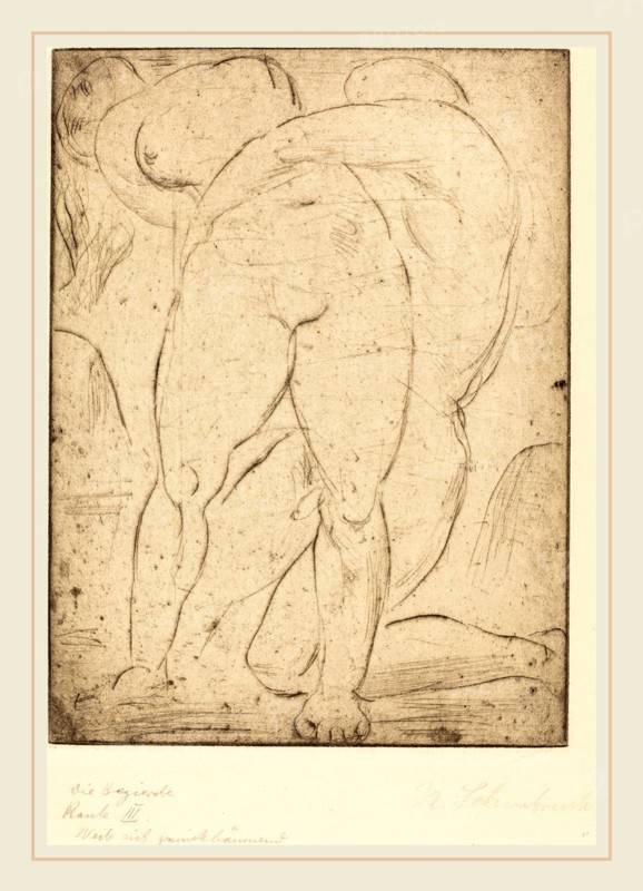 Wilhelm Lehmbruck, Passion II (Leidenschaft II), German, 1881-1919, 1914, drypoint