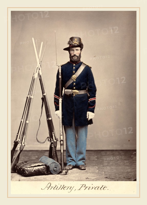 O.H. Willard's Galleries, Artillery, Private, c. 1864, albumen print
