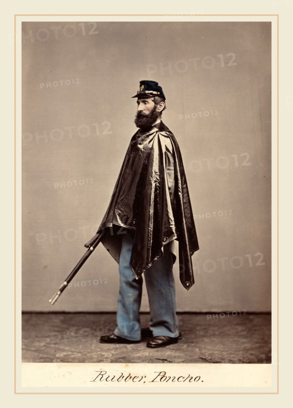 O.H. Willard's Galleries, Rubber Poncho, c. 1864, albumen print