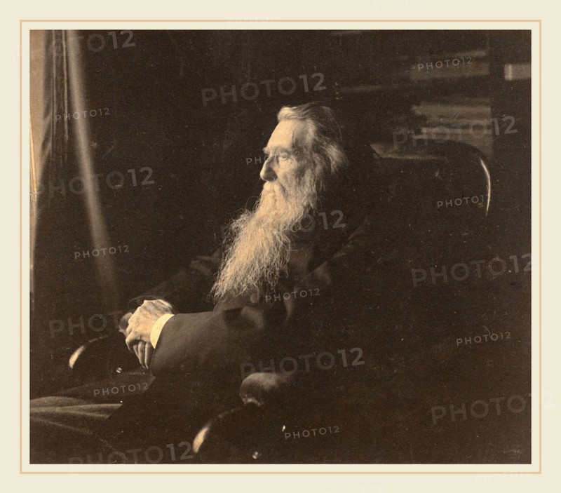 Frederick Hollyer (British, 1838-1933), John Ruskin, c. 1880s, platinum print