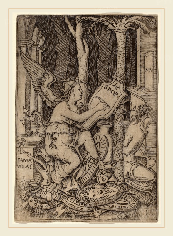 Nicoletto da Modena (Italian, active 1500-1512), Fama, c. 1507, engraving