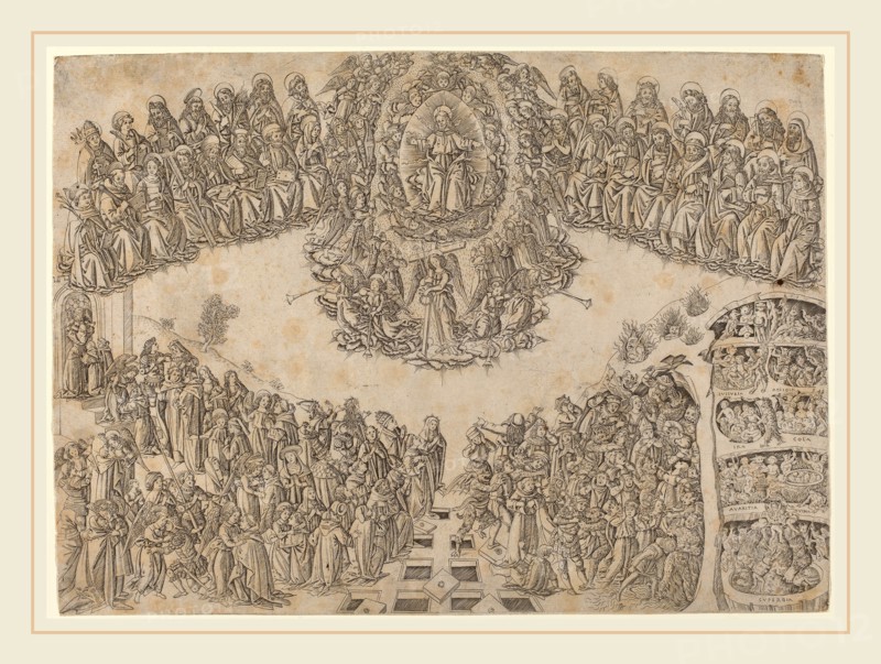 Francesco di Lorenzo Rosselli after Fra Angelico (Italian, 1445-1513 or before), The Last Judgment, c. 1480-1490, engraving