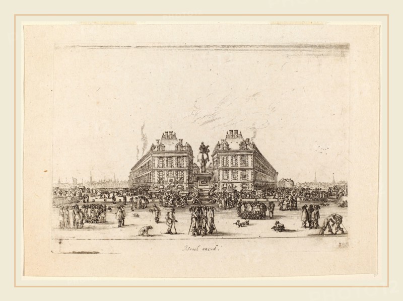 Stefano Della Bella (Italian, 1610-1664), Place Dauphine, 1642, etching