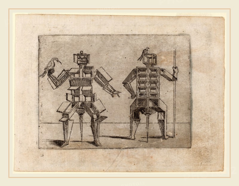 Giovanni Battista Bracelli (Italian, active c. 1624-1649), From "Bizzarie di varie Figure", 1624, etching