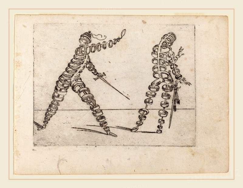 Giovanni Battista Bracelli (Italian, active c. 1624-1649), From "Bizzarie di varie Figure", 1624, etching