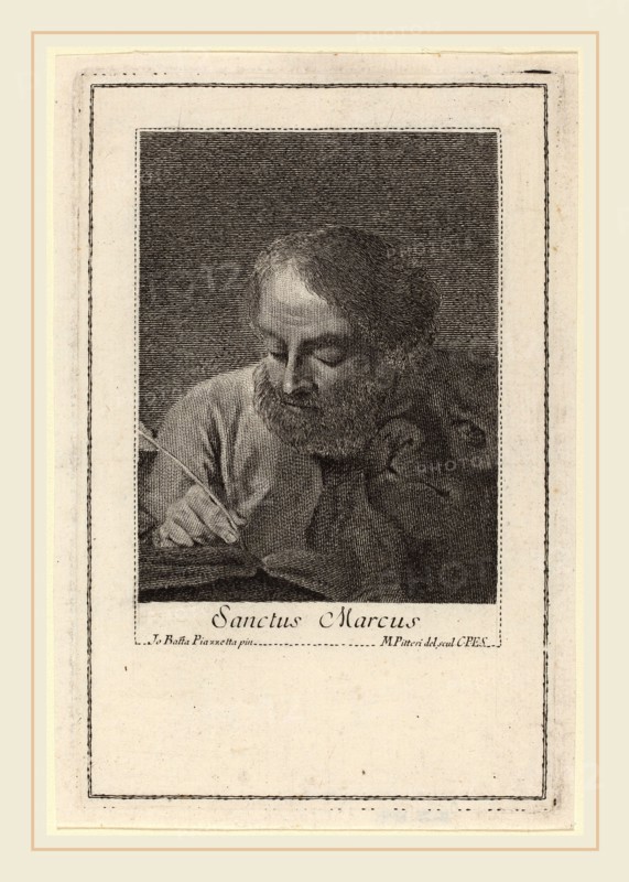 Marco Alvise Pitteri after Giovanni Battista Piazzetta (Italian, 1702-1786), Saint Mark, engraving