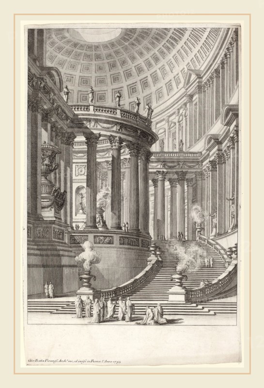Giovanni Battista Piranesi (Italian, 1720-1778), Tempio antico, published 1748-1749, etching, engraving, drypoint
