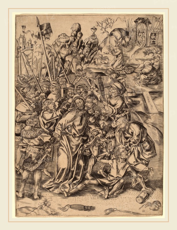 Netherlandish 15th Century, The Betrayal, 15th century, engraving