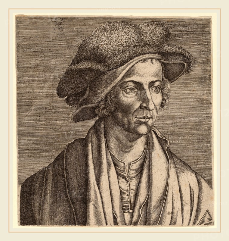 Netherlandish 16th Century or Attributed to Cornelis Cort after Albrecht DÃ¼rer, Joachim Patinir, 16th century, engraving